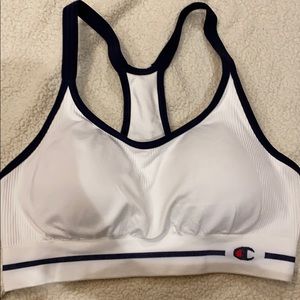 Brand new white champion sports bra.